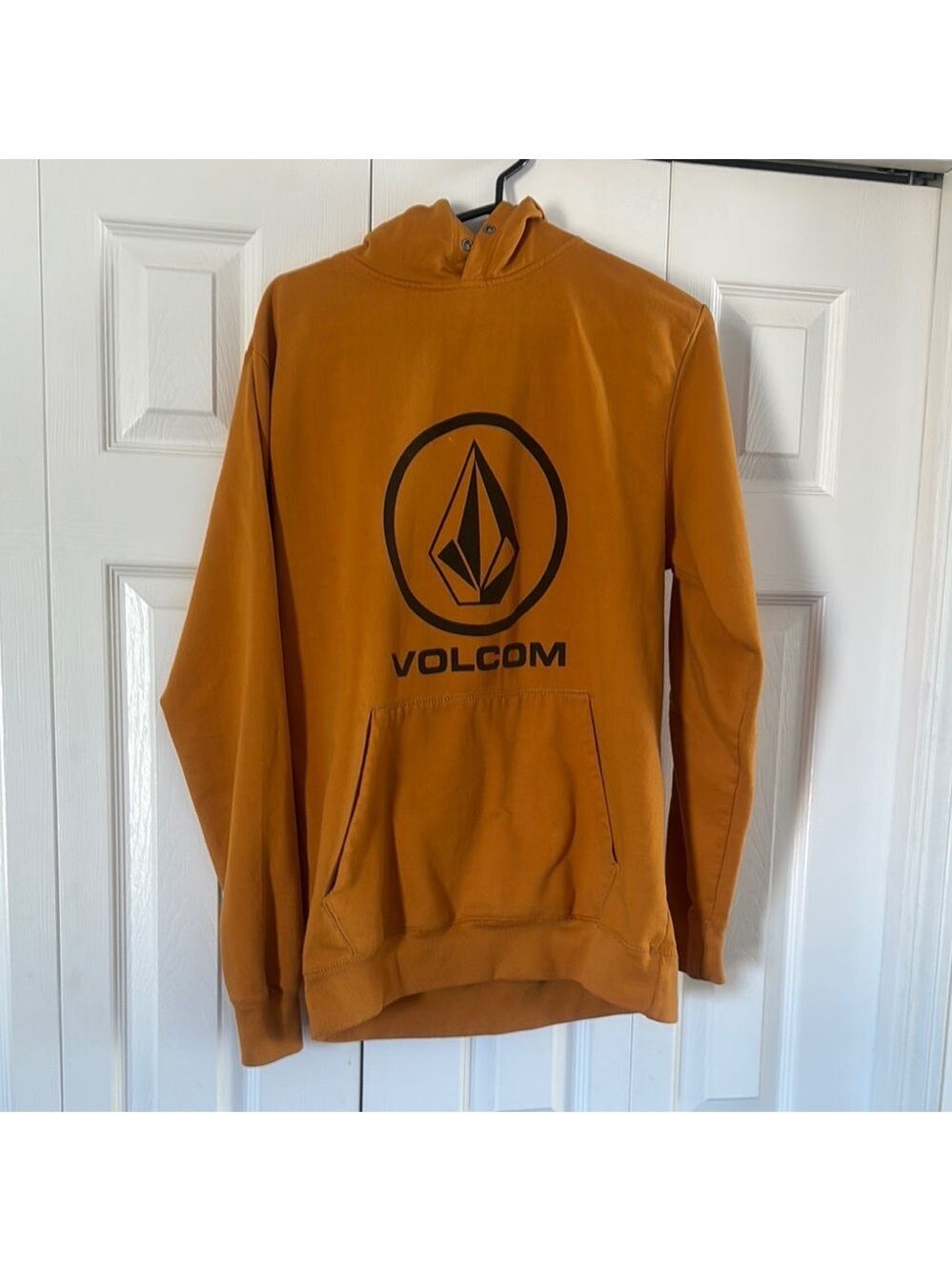 Volcom Orange/yellow Pullover Sweater with Iconic Logo
